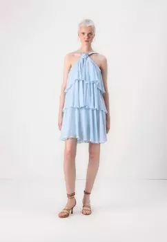 Повседневное платье VMFELICIA RUFFLE SHORT DRESS Vero Moda, светло-голубой