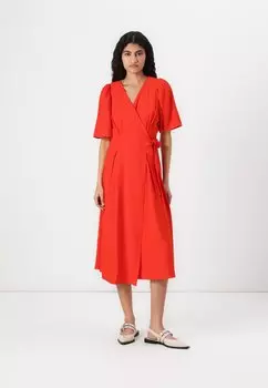 Повседневное платье VMHANNAH WRAP DRESS Vero Moda, красный