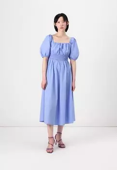 Повседневное платье VMHIMMA CALF DRESS Vero Moda, светло-голубой