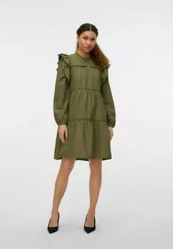 Повседневное платье VMISOLDE Vero Moda, зеленый