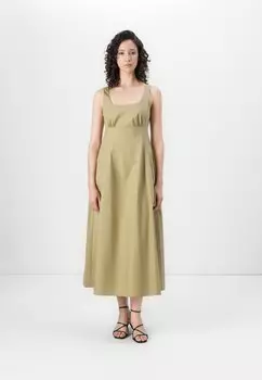 Повседневное платье VMJUSTINE ANKLE DRESS Vero Moda, бежевый