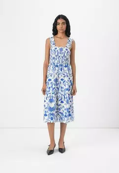 Повседневное платье VMKAIA SMOCK CALF DRESS Vero Moda, кремовый