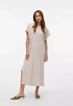 Повседневное платье VMMILA MIDI Vero Moda, серебряный