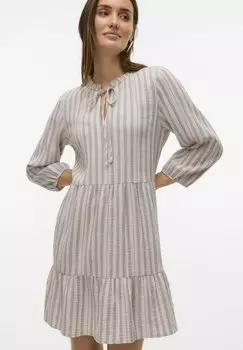 Повседневное платье VMNANNA Vero Moda, бежевый