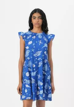 Повседневное платье VMSEASHELL SHORT DRESS Vero Moda, темно-синий