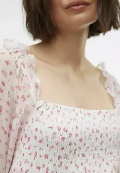 Повседневное платье VMSMILLA Vero Moda, кремовый