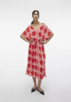 Повседневное платье Vmtula Olga Dress Vero Moda, красный