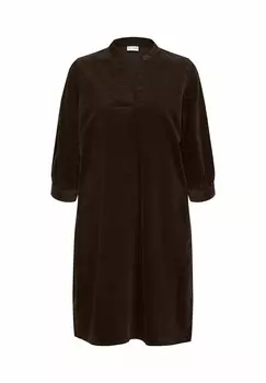 Повседневное платье VNECK PULZ, коричневый