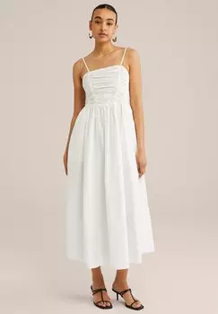 Повседневное платье WE Fashion, белый