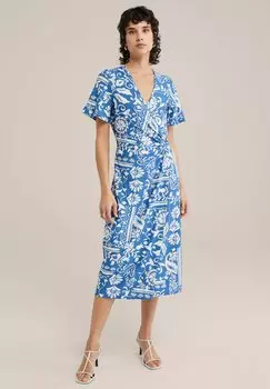 Повседневное платье WE Fashion, синий