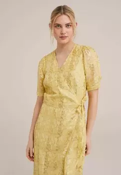 Повседневное платье WE Fashion, золотой