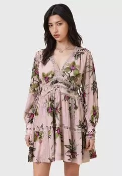 Повседневное платье XANTHE AllSaints, розовый