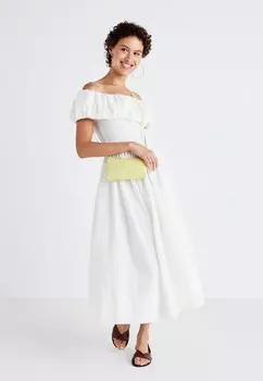 Повседневное платье YASCAROLINA DRESS YAS, белый