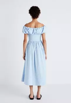 Повседневное платье YASCAROLINA DRESS YAS, светло-голубой