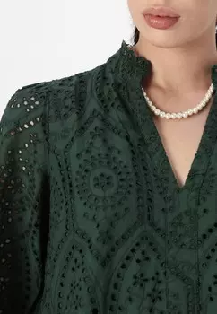 Повседневное платье YASHOLI DRESS YAS, темно-зеленый