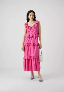 Повседневное платье YASROSELLA LONG DRESS YAS, розовый