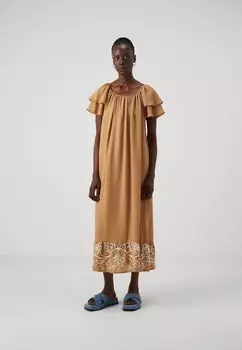 Повседневное платье YASTEALA DRESS BEACH YAS, коричневый