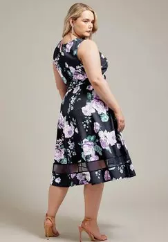 Повседневное платье Yours Clothing, темно-синее