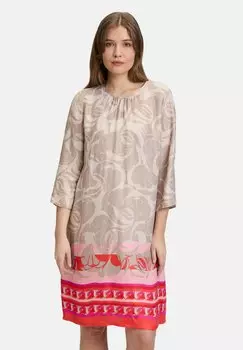 Повседневное платье ZOMER MET RONDE HALS Betty Barclay, серо-коричневый