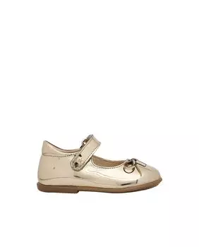 Повседневное зеркало для девочки из кожи Mary Janes Naturino, золотой