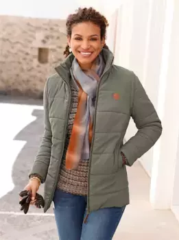 Повседневного образа: стеганая куртка, без капюшона Casual Looks, хаки