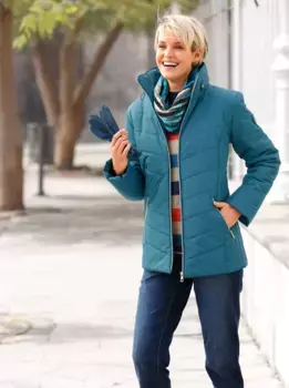 Повседневного образа: стеганая куртка, без капюшона Casual Looks, цвет Topas