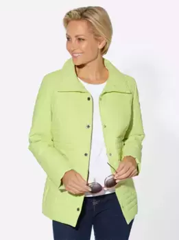 Повседневного образа: стеганая куртка, без капюшона Casual Looks, фисташковый
