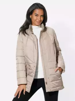 Повседневного образа: стеганая куртка, без капюшона Casual Looks, цвет Sesam