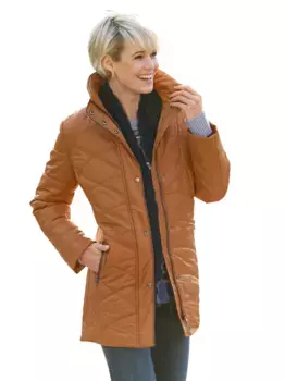 Повседневного образа: стеганая куртка, без капюшона Casual Looks, цвет Cognac