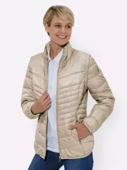 Повседневного образа: стеганая куртка, без капюшона Casual Looks, бежевый