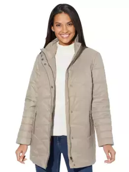 Повседневного образа: стеганая куртка, без капюшона Casual Looks, коричневый