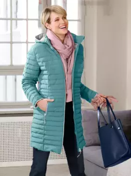 Повседневного образа стеганая куртка с капюшоном Casual Looks, цвет Mint-Meliert