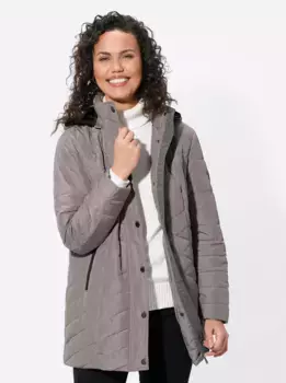 Повседневного образа стеганая куртка с капюшоном Casual Looks, коричневый