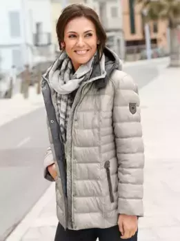 Повседневного образа стеганая куртка с капюшоном Casual Looks, цвет Naturstein