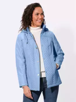 Повседневного образа стеганая куртка с капюшоном Casual Looks, синий