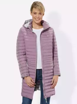 Повседневного образа стеганая куртка с капюшоном Casual Looks, цвет Flieder-Meliert
