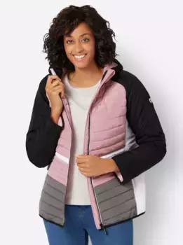 Повседневного образа стеганая куртка с капюшоном Casual Looks, цвет Schwarz-Hortensie