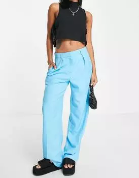 Повседневные бирюзовые брюки для мальчиков с напуском ASOS DESIGN