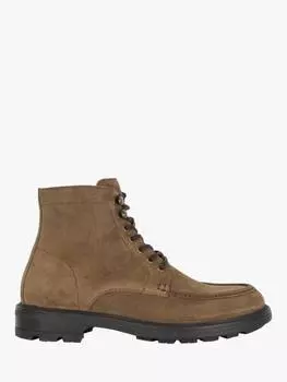 Повседневные ботинки clarise из замши на заостренной подошве на шнуровке Dune, серо-коричневый