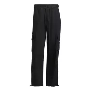Повседневные брюки Adidas originals Cargo Pant Side Pocket Splicing Drawstring Bundle Feet Sports, Черный