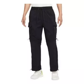 Повседневные брюки Air Jordan Pocket Detail Straight Casual Pants/Trousers Men's Black, черный