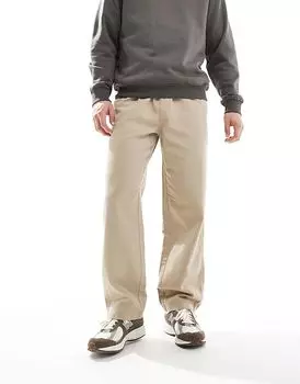 Повседневные брюки бежевого цвета Cotton:On