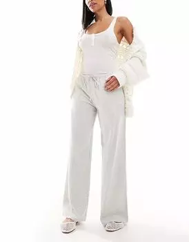 Повседневные брюки Hollister с низкой посадкой, мешковатые, серого цвета