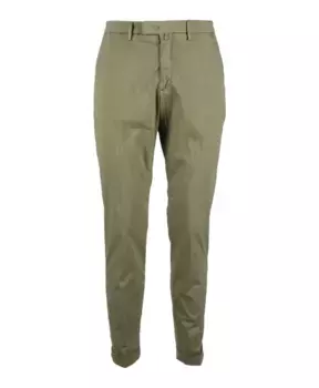 Повседневные брюки из эластичного хлопка Briglia, зеленый