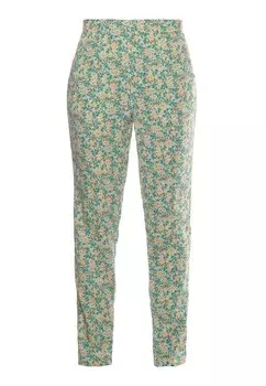 Повседневные брюки Le Temps Des Cerises, бежевый/зеленый