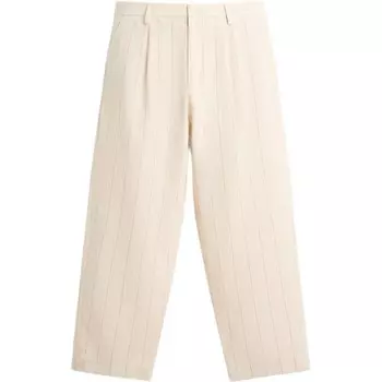 Повседневные брюки мужские белые Zara, белый