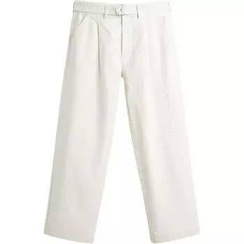 Повседневные брюки мужские белые Zara, белый