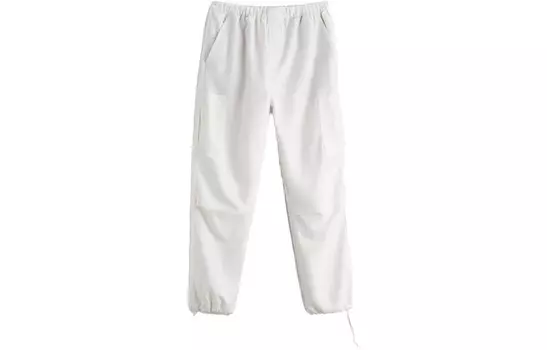 Повседневные брюки мужские белые Zara, белый