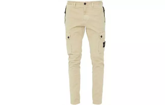 Повседневные брюки мужские бежевые Stone Island, бежевый