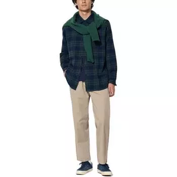 Повседневные брюки мужские бежевые Uniqlo, бежевый